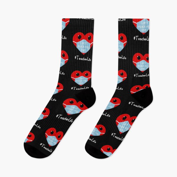 Item preview, Teacher Life Valentines Day Vday 2021 Cant Mask My Love Pun designed and sold by RainbowPandas.