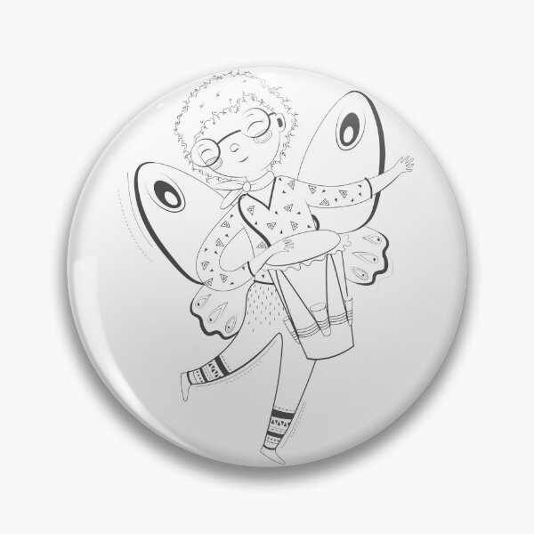 Item preview, Black and White Butterfly Child designed and sold by TIENDA PARA LA PAZ.