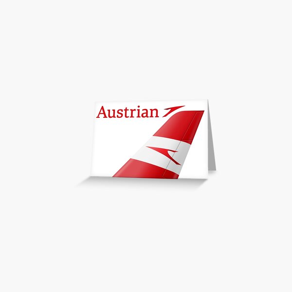 Austrian Airlines logo Greeting Card