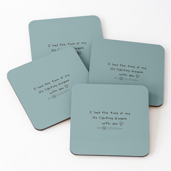 Taylor Swift All Too Well Lyrics Coasters (Set of 4) for Sale by