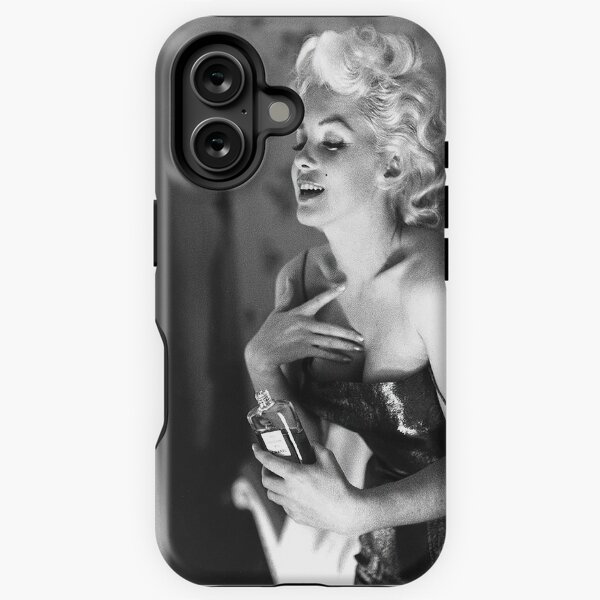 Artikel-Vorschau von Marilyn Monroe, die Parfüm, Schwarzweiss-Weinlese-Wandkunst anwendet, designt und verkauft von modernretro.
