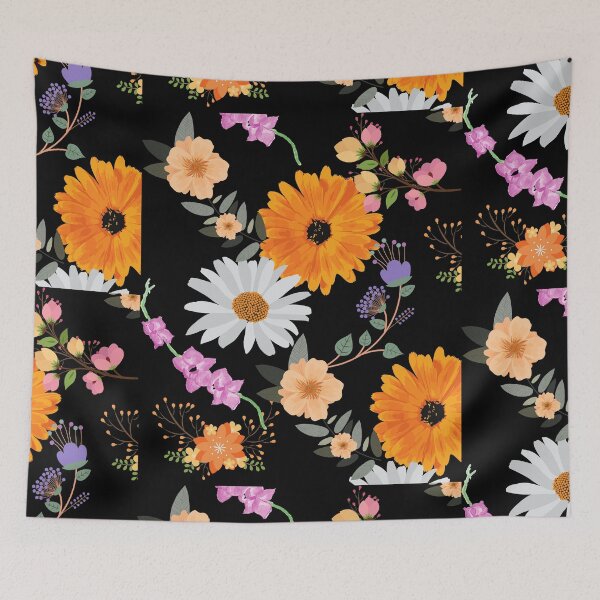 Item preview, Bright Colorful Flowers Pattern Design designed and sold by EarthArtDesigns.