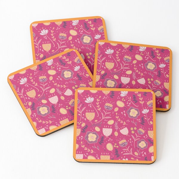Item preview, Whimsy Floral pattern red tones designed and sold by marina63.