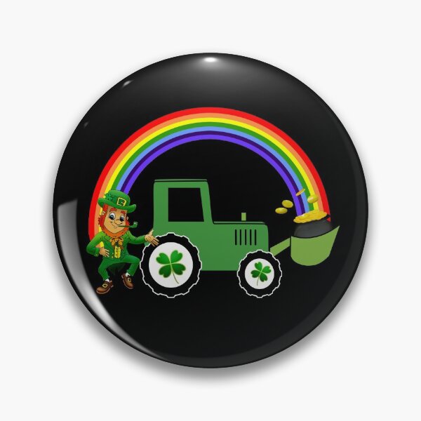 Item preview, St. Patricks Day Leprechaun Lucky Pot of Gold and Shamrock at the end of the Rainbow designed and sold by StickerArtwork.