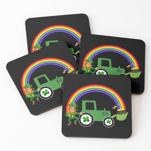 Item preview, St. Patricks Day Leprechaun Lucky Pot of Gold and Shamrock at the end of the Rainbow designed and sold by StickerArtwork.