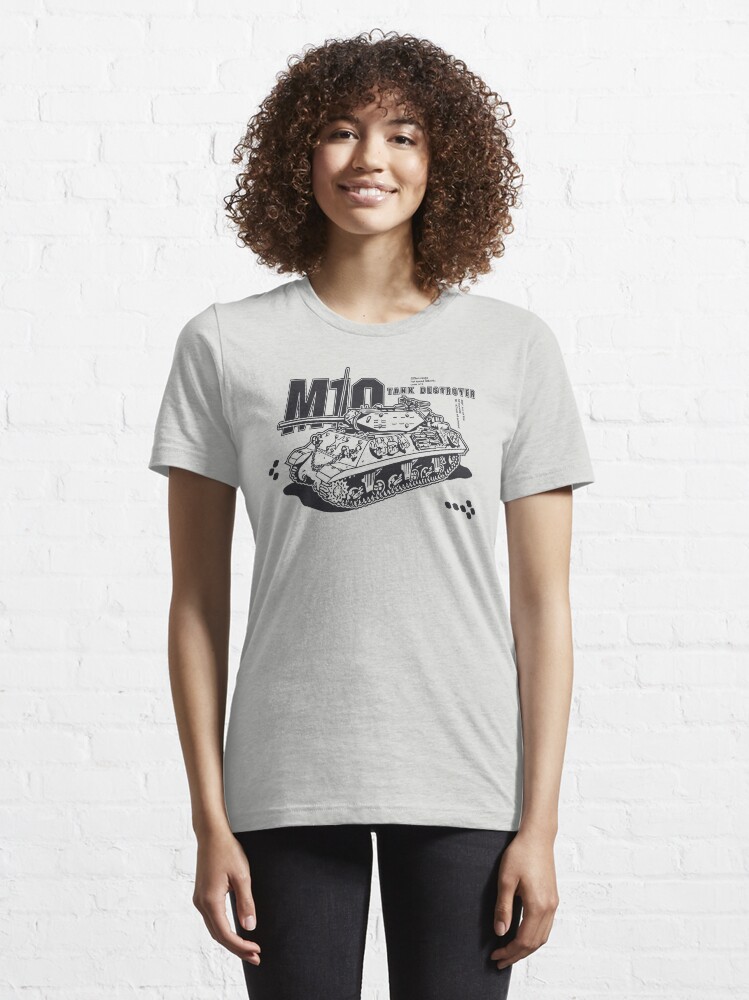 Thumbnail 6 of 7, Essential T-Shirt, M10 Tank Destroyer designed and sold by b24flak.