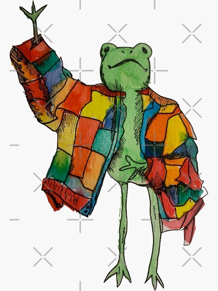 “Frog Wearing Sweater” Sticker for Sale by jaime1234 | Redbubble