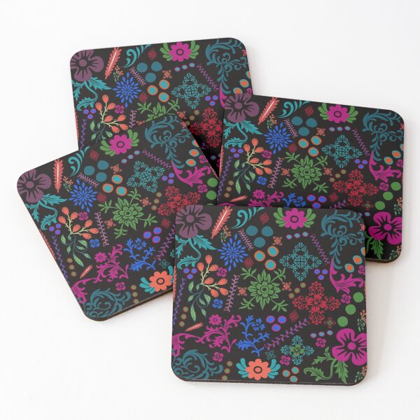 Item preview, Folk Art | Colorful Botanical Folk Art designed and sold by Old Urban Farmhouse Design Studio.