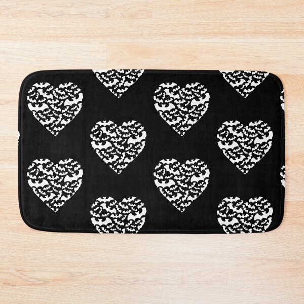 Item preview, Black and White Bat Heart Pattern  designed and sold by Funful.
