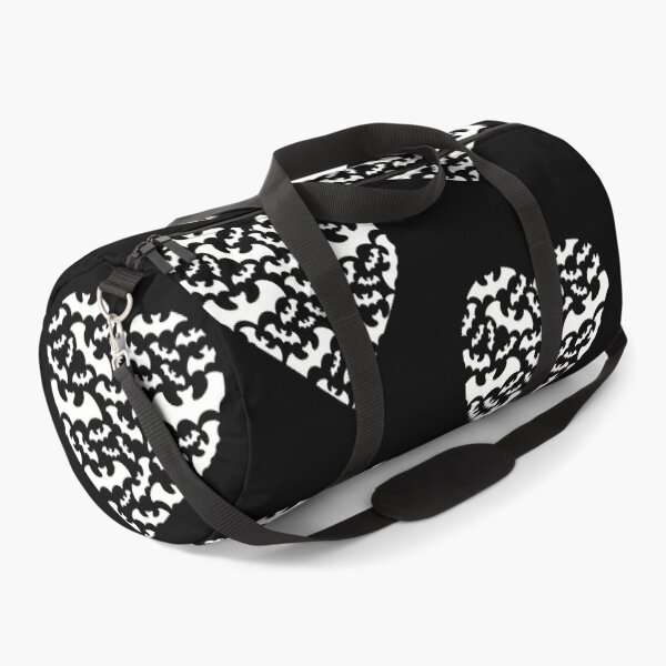 Item preview, Black and White Bat Heart Pattern designed and sold by Funful.