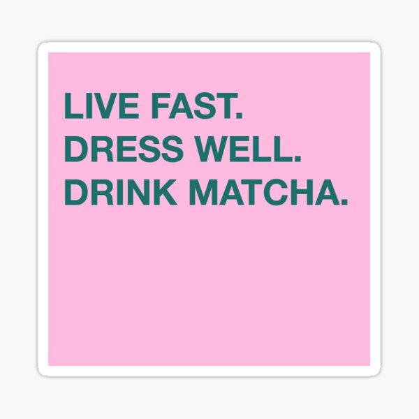 Cha Cha Matcha Vibes Sticker Sticker