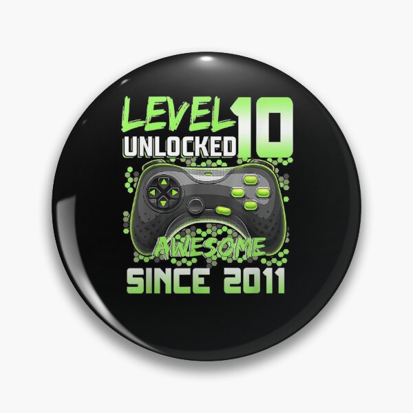Item preview, Level 10 Unlocked Awesome 2011 Video Game 10th Bday Gifts designed and sold by shirleyfinley.