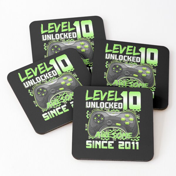 Item preview, Level 10 Unlocked Awesome 2011 Video Game 10th Bday Gifts designed and sold by shirleyfinley.