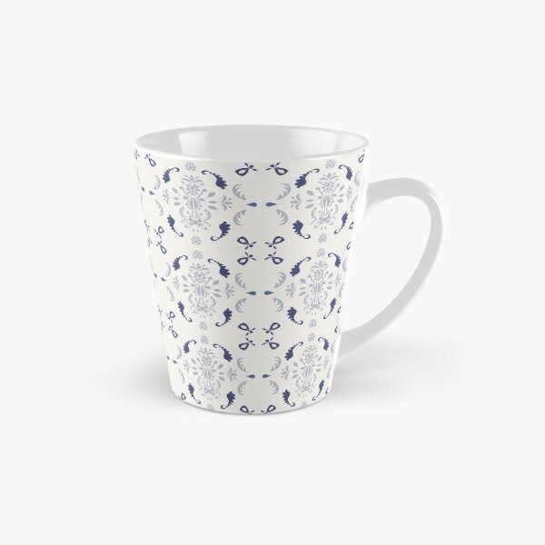 Item preview, Damasco azul y blanco designed and sold by handandhart.