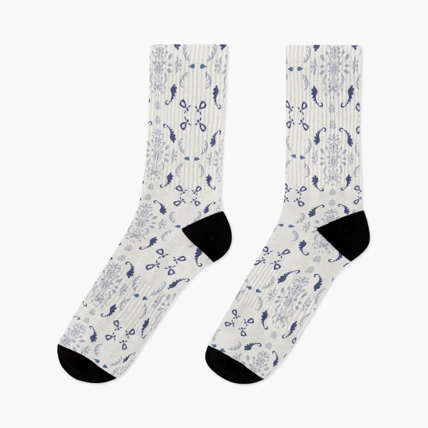 Item preview, Blue and White Damask  designed and sold by handandhart.