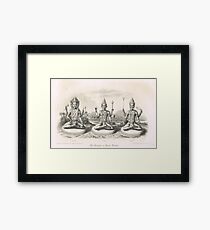 The Trimurti or Hindu Trinity 3 forms Framed Print