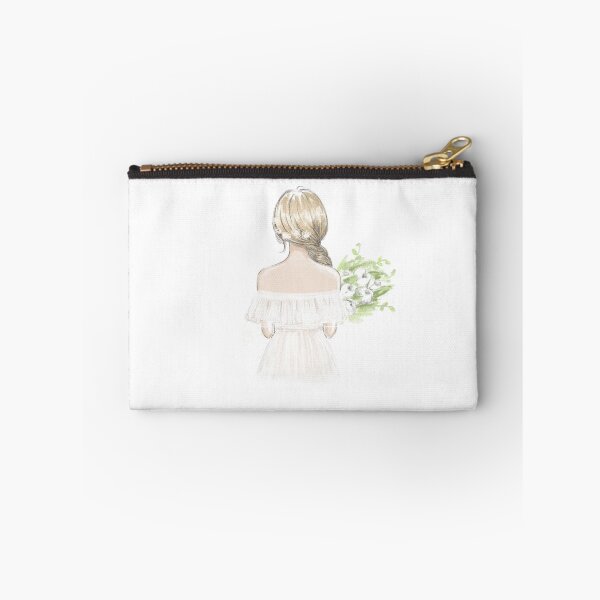 Item preview, BRIDE WATERCOLOR PAINTING IN WHITE designed and sold by wildwhimsical.