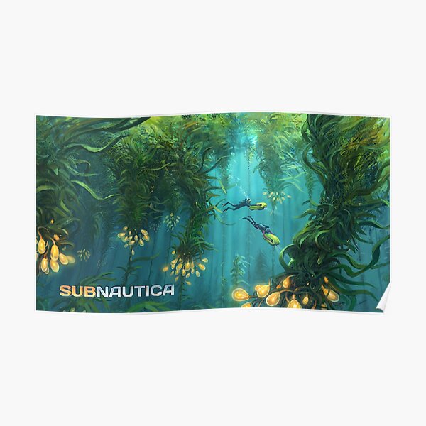 Subnautica Kelp Forest Concept Art Poster
