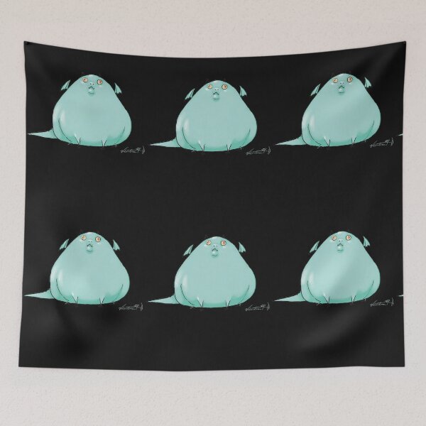 Item preview, pudgy dragon t-shirt, pudgy dragon socks, fat dragon bed covers, chubby gragon designed and sold by teeandmilkco.