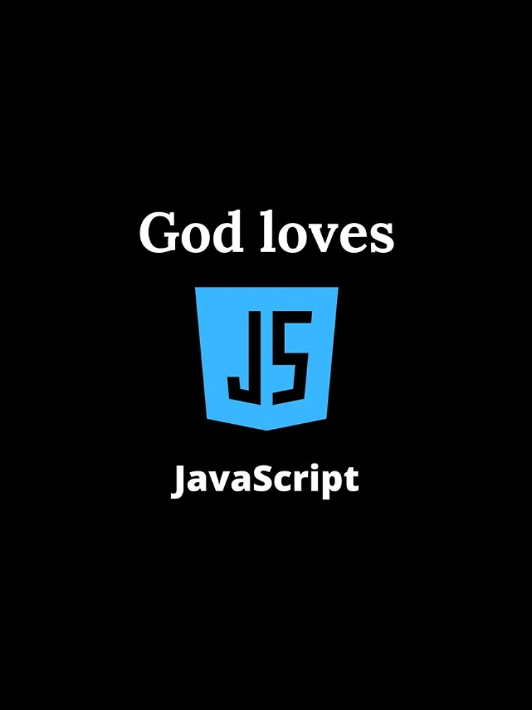 Aperçu 4 sur 4. Coque iPhone avec l'œuvre Dieu aime JavaScript créée et vendue par ChristianCoding.