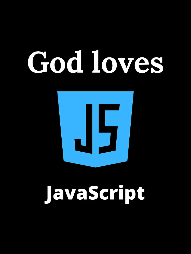 Thumbnail 7 of 7, Oversized T-Shirt, God Loves JavaScript designed and sold by ChristianCoding.