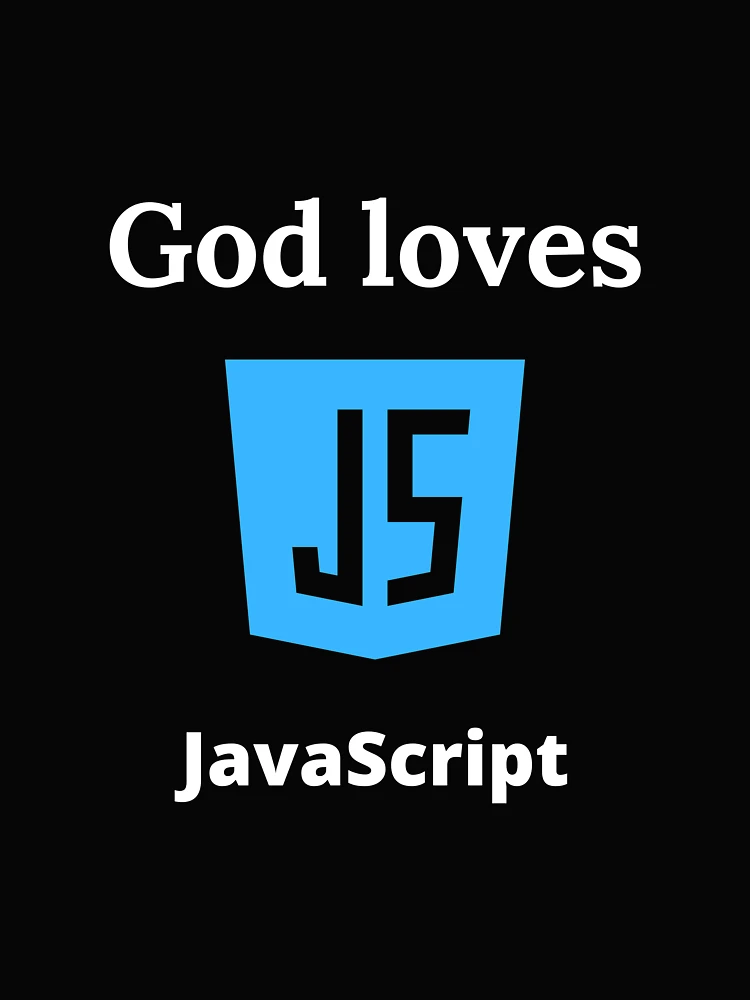 Thumbnail 4 von 4, Boxy T-Shirt, Gott liebt JavaScript designt und verkauft von ChristianCoding.