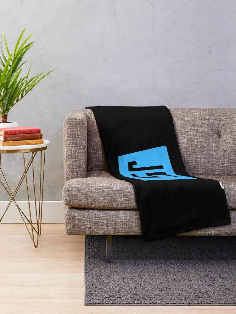 Thumbnail 2 of 6, Throw Blanket, God Loves JavaScript designed and sold by ChristianCoding.