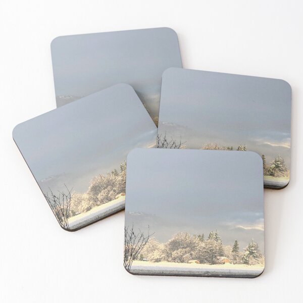 Item preview, Snowy Landscape with Mountains designed and sold by shahramroj.