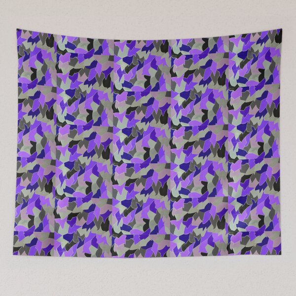 Item preview, Purple Abstract Art, Silver Abstract Art, Geometric Abstract, Fractal Art, Bold Colors designed and sold by Midsummer1942.