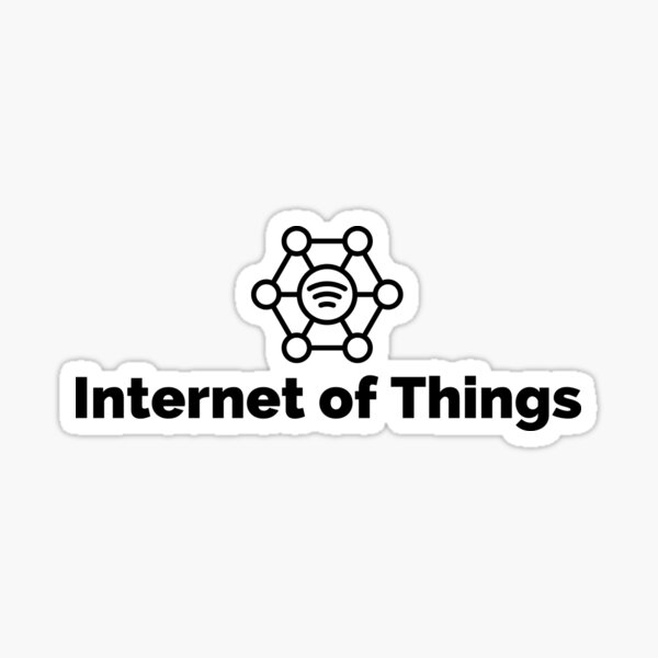 Internet of Things (Black) Sticker