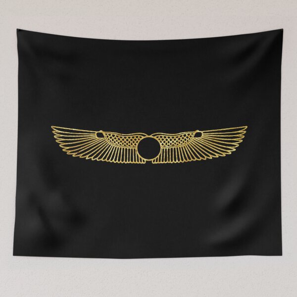 Item preview, Gold winged sundisc (2) (on black) designed and sold by DotorEaon.