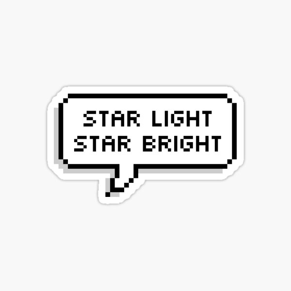 "Star Light Star Bright" Sticker for Sale by allysmar Redbubble