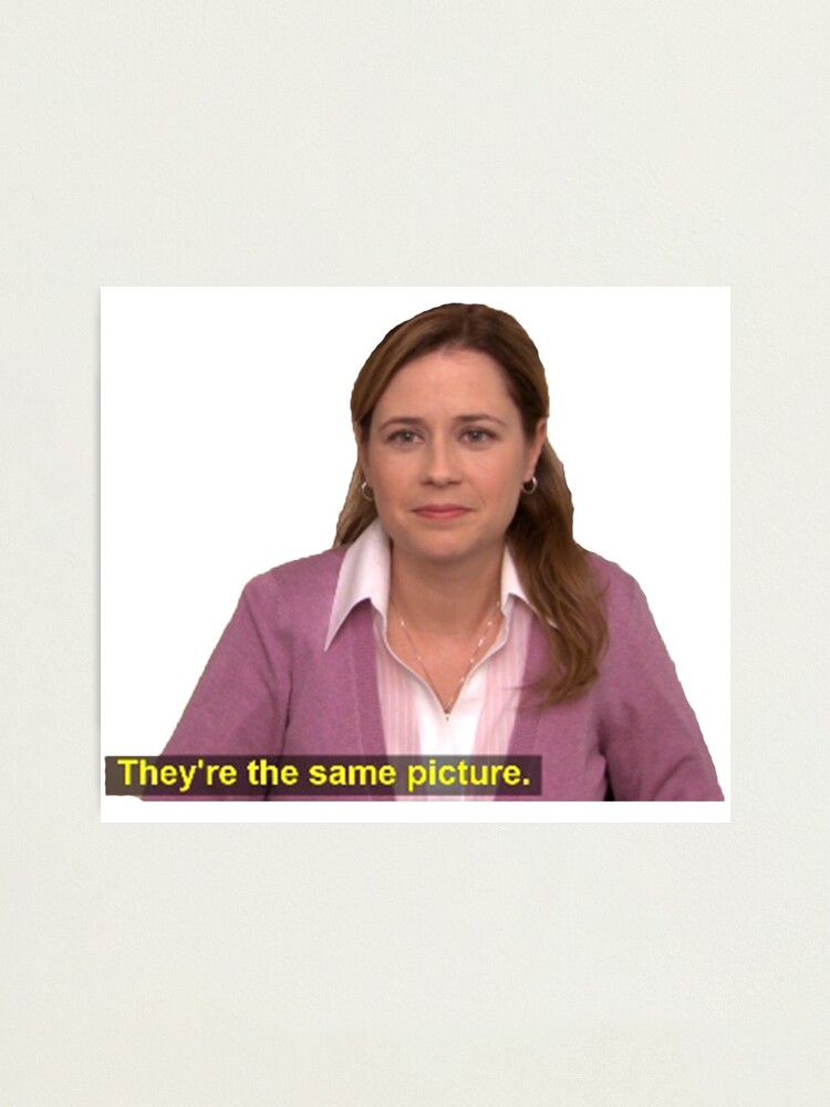 They're the same picture. Meme | Photographic Print