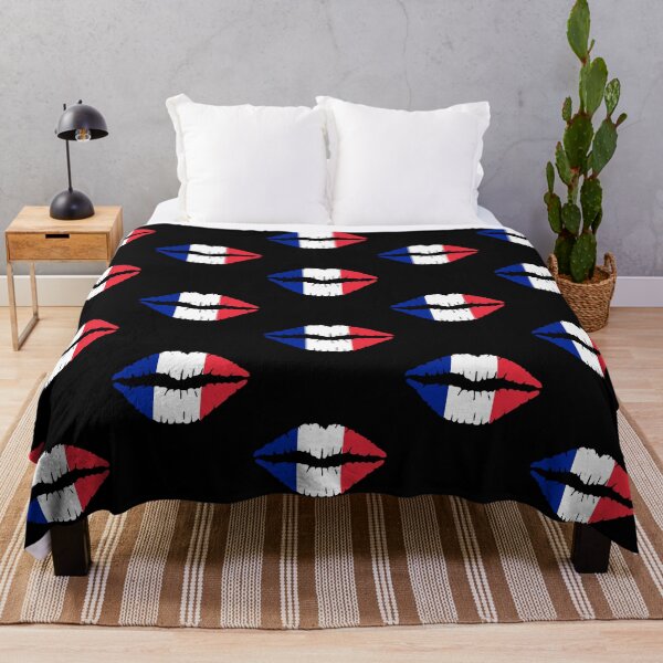 Item preview, French Kiss, Cute Sexy Red White Blue Lips designed and sold by Shop signer.