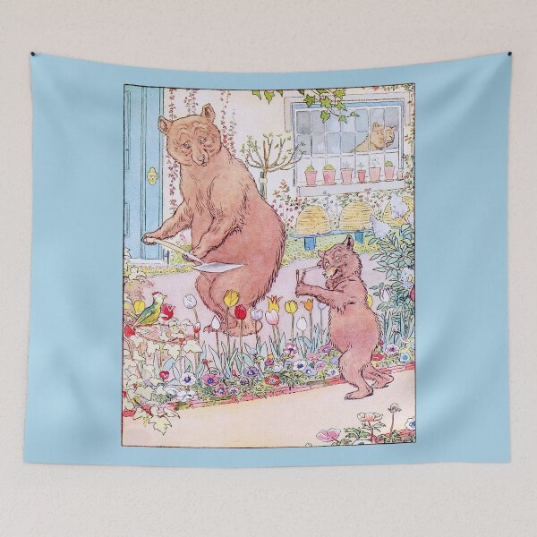 Item preview, The Three Bears Working in the Garden designed and sold by junebug042.
