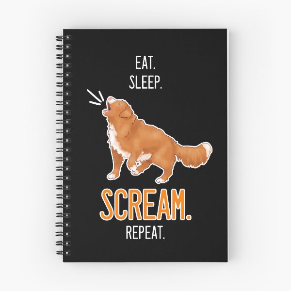 Item preview, Eat. Sleep. Scream. Repeat. Toller Design - White Text designed and sold by BlossomCreative.