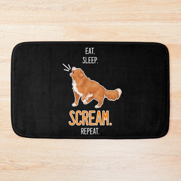 Item preview, Eat. Sleep. Scream. Repeat. Toller Design - White Text designed and sold by BlossomCreative.