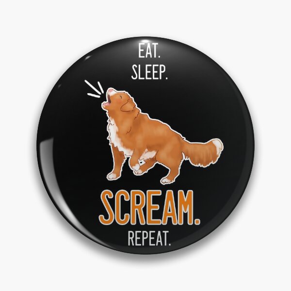 Item preview, Eat. Sleep. Scream. Repeat. Toller Design - White Text designed and sold by BlossomCreative.