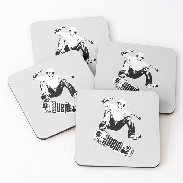 Item preview, Paul rodriguez skateboarding kickflip b&w Graphic designed and sold by BonBoMochiBall.