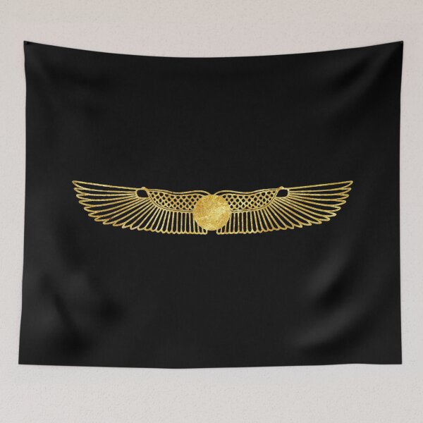 Item preview, Gold winged sundisc (3) (on black) designed and sold by DotorEaon.