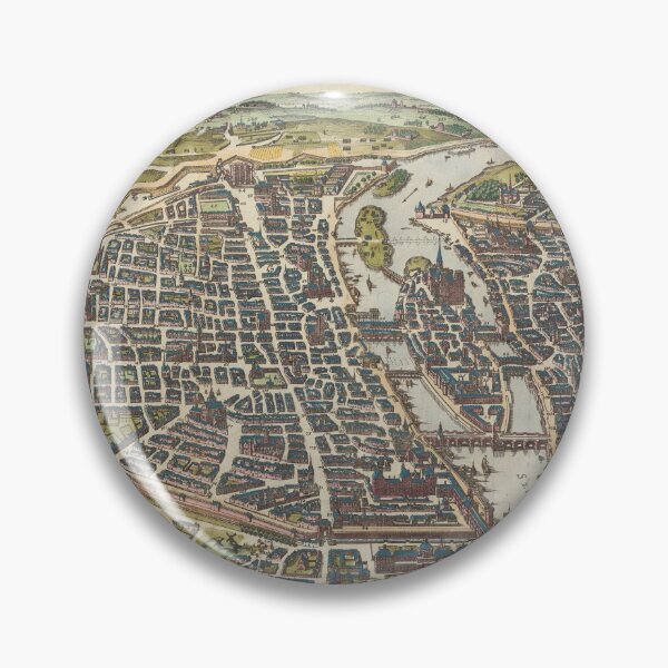 Item preview, 1655 Vintage Map of Paris designed and sold by Gin  Neko.