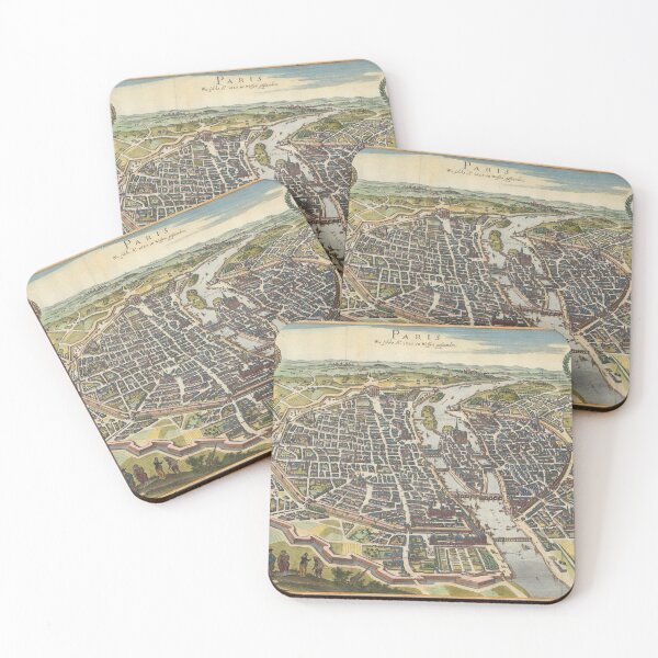Item preview, 1655 Vintage Map of Paris designed and sold by Gin  Neko.