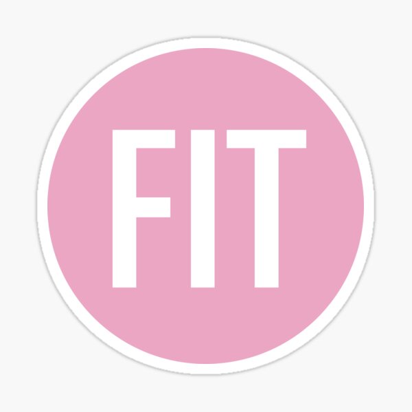 Item preview, FIT Sticker PINK designed and sold by michelemoira.
