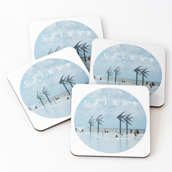 Item preview, Cairns Lagoon, Cairns, Queensland, Australia Round Sticker designed and sold by Ayarat Burke.