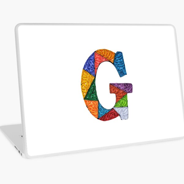 Paper Quilling Monogram G Laptop Skin