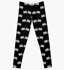 Checkered flags in grey Leggings