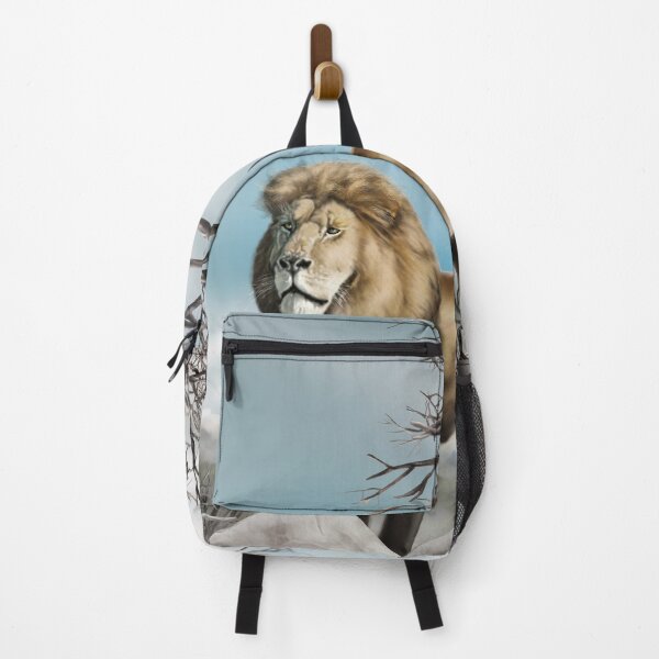Item preview, Lion king a wild animal. Wild African lion in nature. Retro style. Realistic Oil painting illustration Home Decor designed and sold by sofiartmedia.