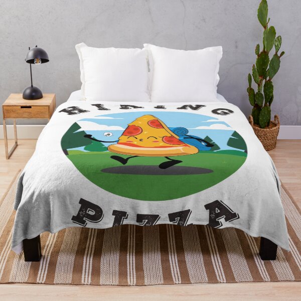 Item preview, hiking and pizza funny cute designed and sold by enigmatyc.