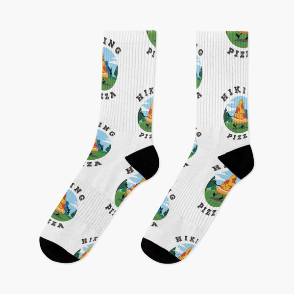 Item preview, hiking and pizza funny cute designed and sold by enigmatyc.