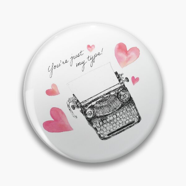 Item preview, You're just my type! - Valentine or Anniversary designed and sold by InkyArtStudio.